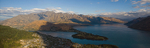 Panoramic view of Queenstown & the Remarkables mountain range