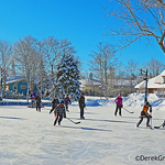 Pond Hockey Rothesay Common New Brunswick Canada