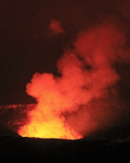 Halemaumau Crater, Kilauea at night
