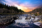 Sunset over the River Orchy