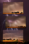 Multi Strikes Triptych-1