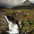 Clearing rain, Ghreadaidh Falls, Skye