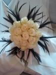 White rose and feathers - 8