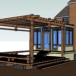 3-D Study of Deck and Breakfast Room Addition