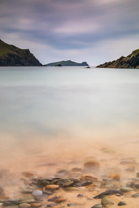 Inishtooskert from Clogher Strand, Dingle