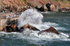 NEW TQ196 Rough seas at Ansteys Cove in the summer