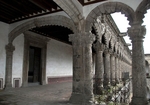 Upper cloister walk, corner arch