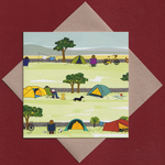 Camping greeting cards