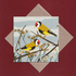 Goldfinches greetings card