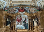 High altar, top tier, Ascension of Christ