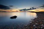 Pottery Pier, Brownsea Island at Sunset