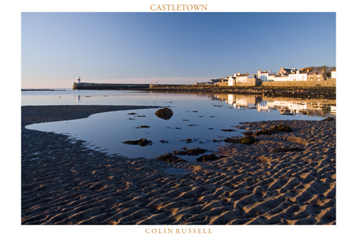 Glorious winter morning sunshine lighting up the Ancient Capital of the Isle of Man.