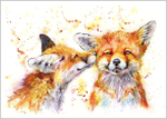 Foxes fine art print