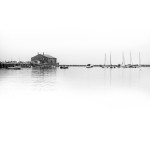 boat house b&w
