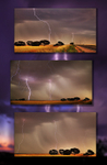 Triple Tall Strikes Triptych
