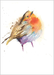 Limited print of ROBIN watercolour 296