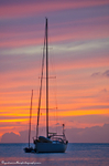 Sunset over the yachts