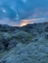 Sunset over the lava field
