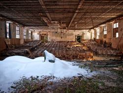 Undercliff Sanatorium (Meriden, CT) | Snowy Auditorium Chair