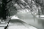 CS217  SNOW STORM, RIVER OUSE, YORK