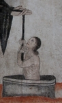 San Miguel Arcángel, baptistery mural detail