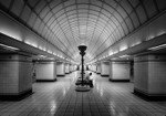 All alone at Gants Hill tube station