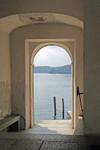 Isola San Giulio's public entrance from the boat dock
