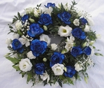 15 - Medium wreath - Blue roses