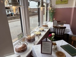 Homemade cake display