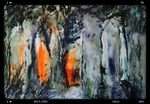 SM25  Grey trees against an orange sky