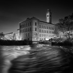 Salts Mill and Weir 2 (square format)