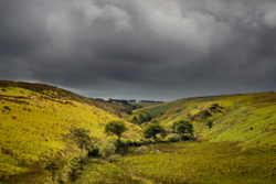 Rain clouds over Exmoor