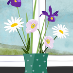 Irises and daises