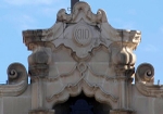 Palacio Gobierno, façade gable relief