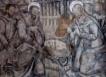 Lower cloister testera mural, detail