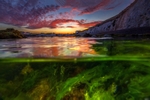 z2743 Red over Green, Freshwater Bay