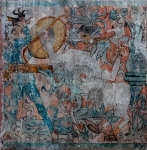 Nave mural, S wall battle scene