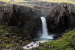 Folaldafoss waterfall, wide shot, Iceland