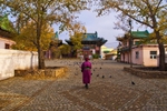 Strolling in Ulaan Baatar.
