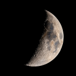 36% Waxing Crescent Moon
