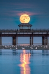 z4102 Moonrise over Ryde Pier
