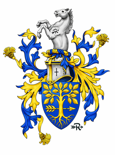 Family Coat of Arms for the Roth Family - Photo Size: 8"x10", Price $55.00, Plus Shipping and Packaging shown above