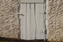 WHITE DOOR AND STUCCO