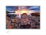 2016-004C Sunset at the Giants Causeway