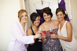 Bridesmaids at Bear Hotel, Cowbridge