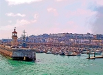 TH0133  Lighthouse, Royal Harbour and Beyond, Ramsgate Greetings Card