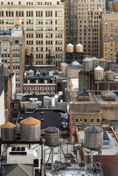 New York - Rooftop and water towers - 1