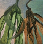 6. Seaweed, Acrylic on Board, 20cm x 20cm