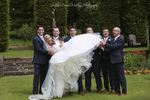 Miskin Manor Groom & ushers holding Bride