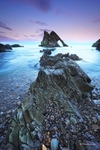 incoming tide at bow fiddle rock